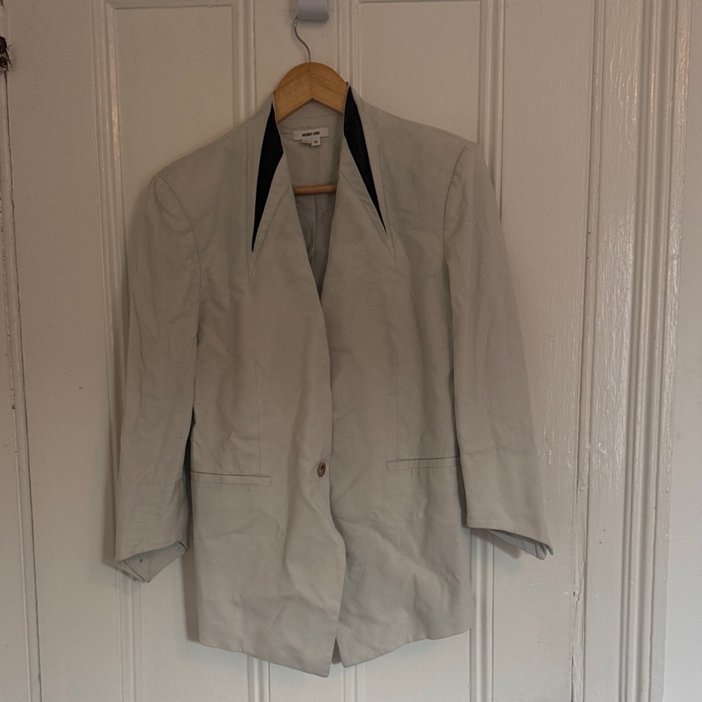 Helmut Lang Cream Women's Blazer